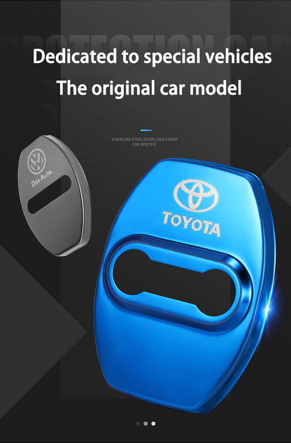 Forró Akció ✨50% Kedvezmény ✨Rozsdamentes Acél Korróziógátló Autó Ajtózár Védőburkolat 🔥4 db 🔥