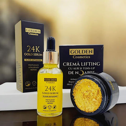🔥Vásárolj 2-t, kapsz 1-et ingyen – Royal Gold Lifting szett, szérum és éjszakai krém
