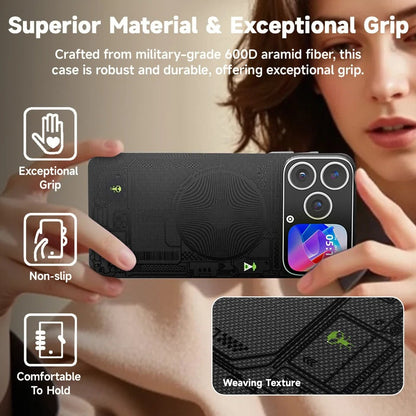 Globális, limitált kiadású, mágneses, jövő technológiás intelligens védőtok (iPhone 17-12 készülékkel kompatibilis)