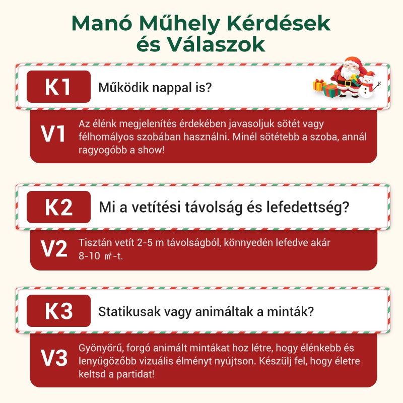 🔥✨Karácsonyi mintás USB LED projektorfény