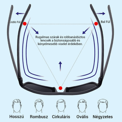 👓 Férfi Divatos Könnyű Napszemüveg