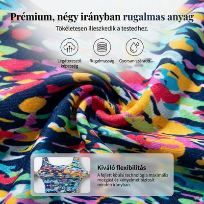 Női mintás egyrészes fürdőruha
