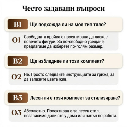 Női lezser szett - blúz és nadrág megkötővel