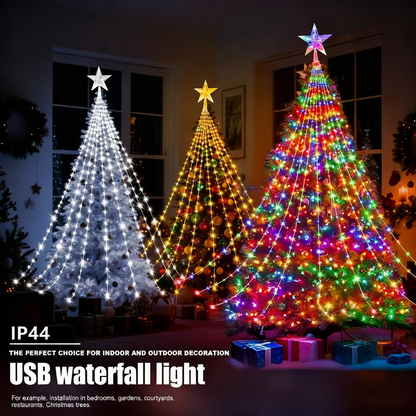 🎁Korai ünnepi akció 50% kedvezménnyel🎄Starlight Cascade karácsonyi fények