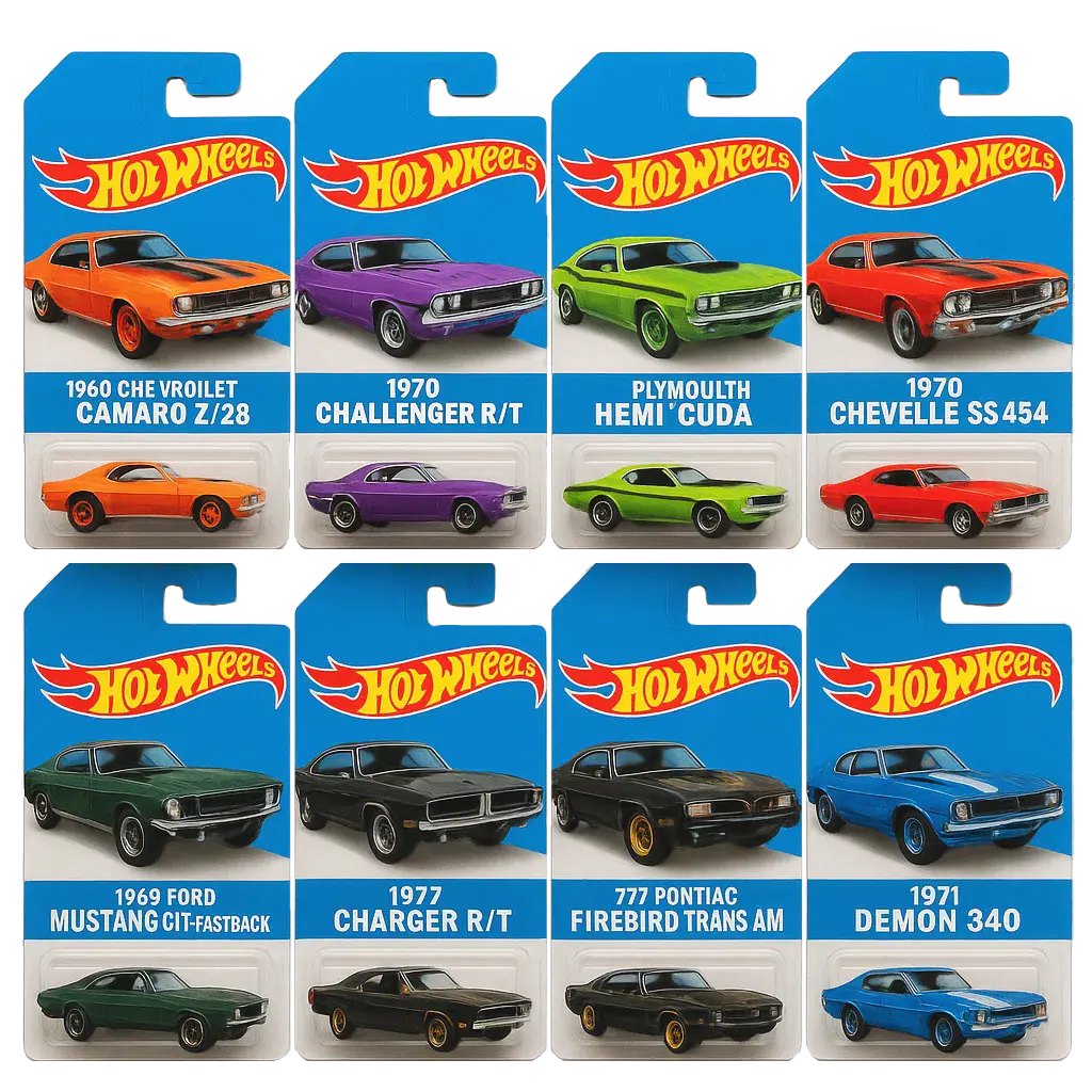 🔥Kiváló ajánlat - 50% kedvezmény🔥 - 🚗Hot Wheels Muscle játékautó adventi naptár - 24 nap 2025🎄