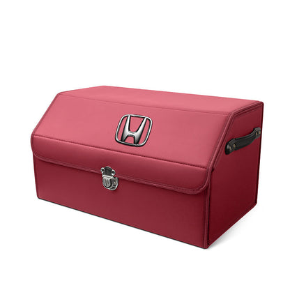 Bőr tárolórekesz az autó csomagtartójába