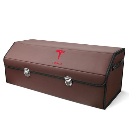 Bőr tárolórekesz az autó csomagtartójába