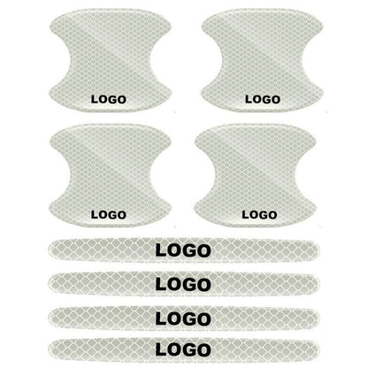 Autóajtó kilincs matrica (ajtópanel + ütközésgátló csík / 8 darabos készlet)