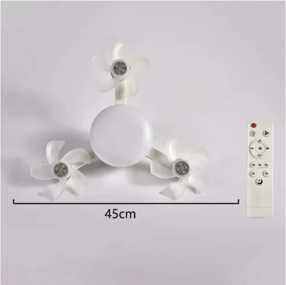 Modern mennyezeti ventilátorlámpa E27-es foglalattal (2026-os modell) - csendes 2 az 1-ben LED ventilátor távirányítóval