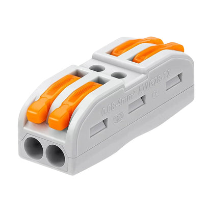 Gyorscsatlakozó, kábelcsatlakozó, univerzális kemény és puha kábelekhez, otthoni és munkahelyi használatra alkalmas, két szín közül választhat