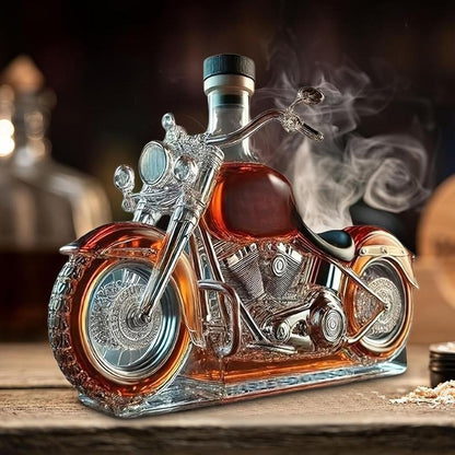 Motorkerékpár whisky dekantáló