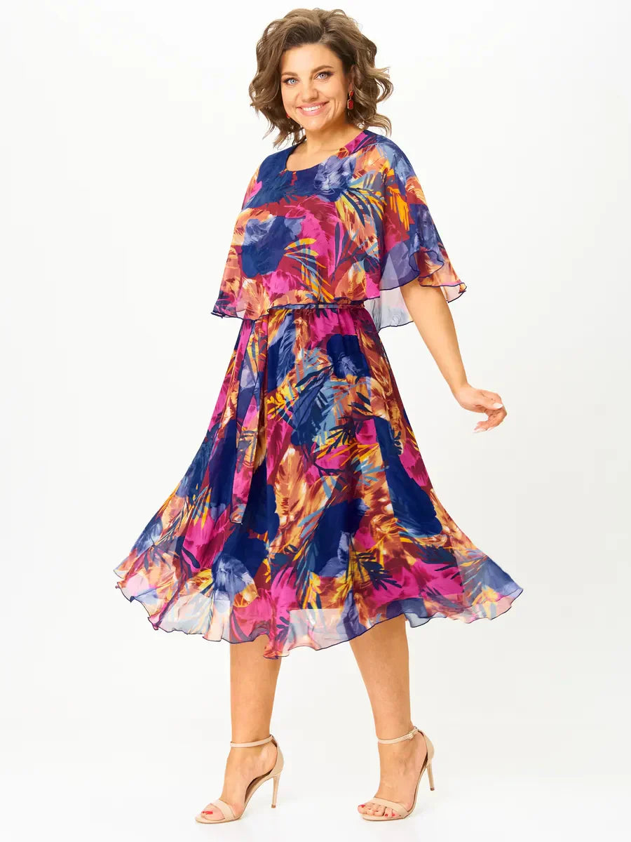 😎💃Új termékek nyárra💥[S-5XL]Laza sifon ruha nagy méretben | Kényelmes és szellős, tökéletes nyárra