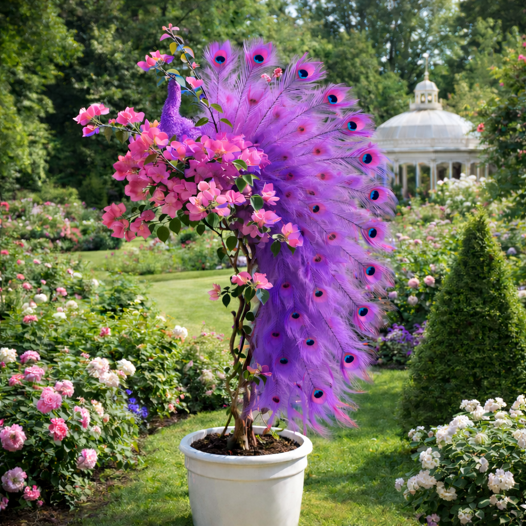🦚Páva Bougainvillea magok – Szépítse kertjét elegáns pávavirágokkal
