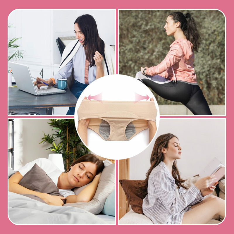 (L-8XL)🌸Vásárolj 2-t, kapsz 1-et ingyen🔥Női Magas Derekú, Szivárgásmentes Alsónemű👙