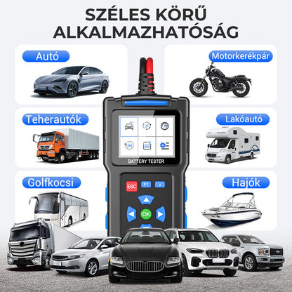 💥BT300 Autóakkumulátor-tesztelő 12 V-os terheléses tesztelő