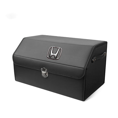 Bőr tárolórekesz az autó csomagtartójába