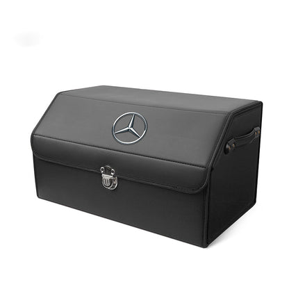Bőr tárolórekesz az autó csomagtartójába