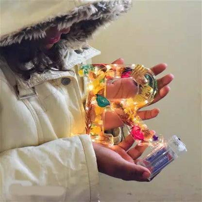 🌸Kézzel készített virágmintás gyantából készült éjszakai fény