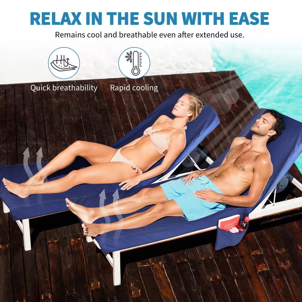 🏖️🌞 Napozótörölköző táskában, tárolózsebekkel💦