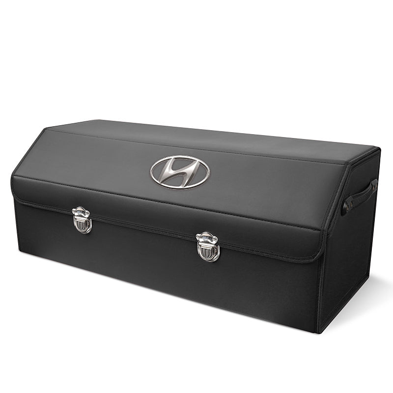 Bőr tárolórekesz az autó csomagtartójába