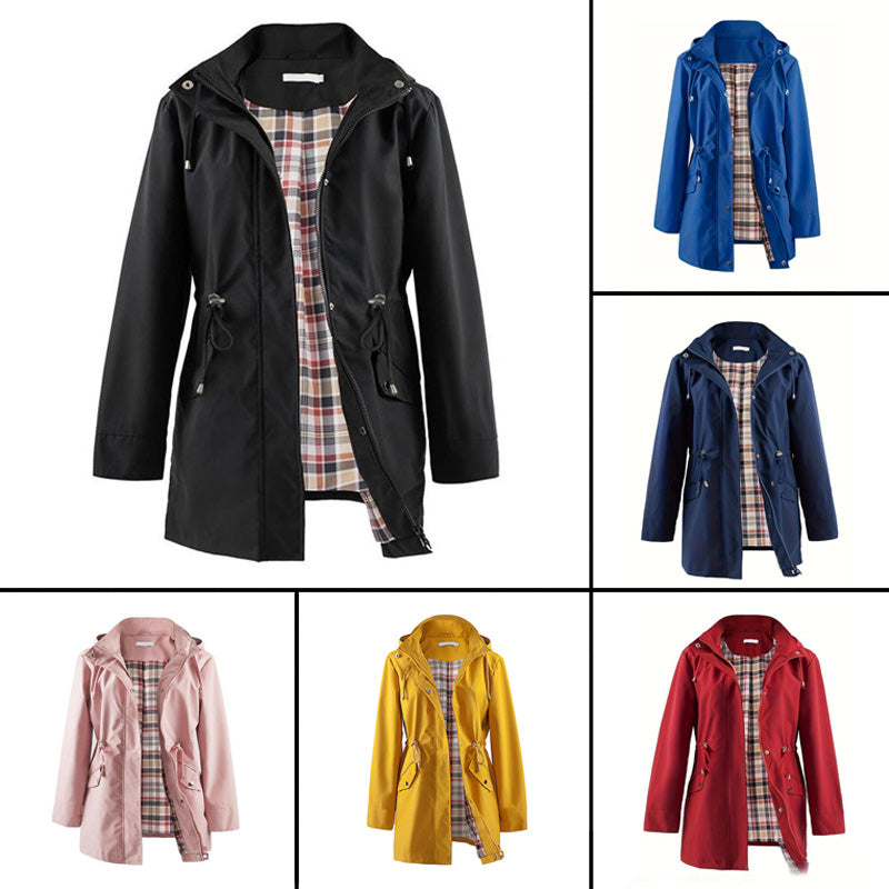 🧥50% kedvezmény🌧️💧 Egyszerű, vízálló és szélálló kabát, szélálló kabát kapucnival🍃