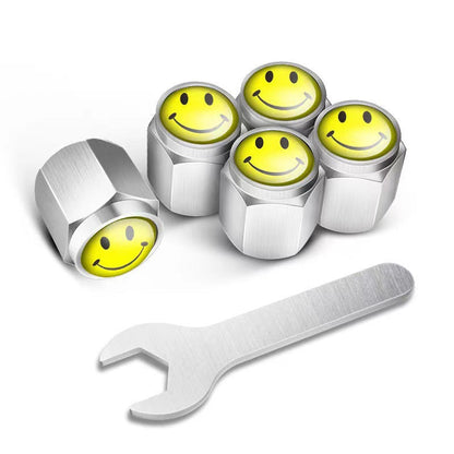 🔥Szelepkupakok autógumikhoz (5 db + 1 villáskulcs)