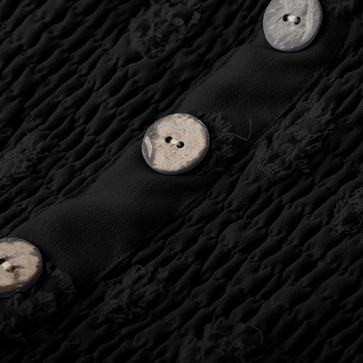 🔥👗Női csőruha széles szárral, elöl fodros és megkötős szabással