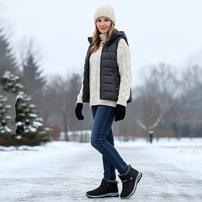 💫 Új termékek 50% OFF korlátozott ideig 🔥 Unisex, gyapjúval bélelt téli hócsizmák