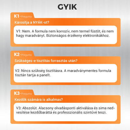 Kiváló minőségű forrasztópaszta - segíti a forrasztást