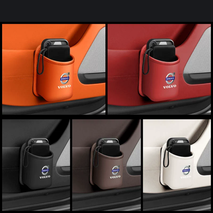 Bőr autós pohártartó szervező