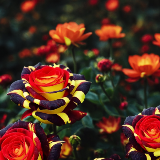 Ritka rózsa 'Firebird' - Szerelemvirág