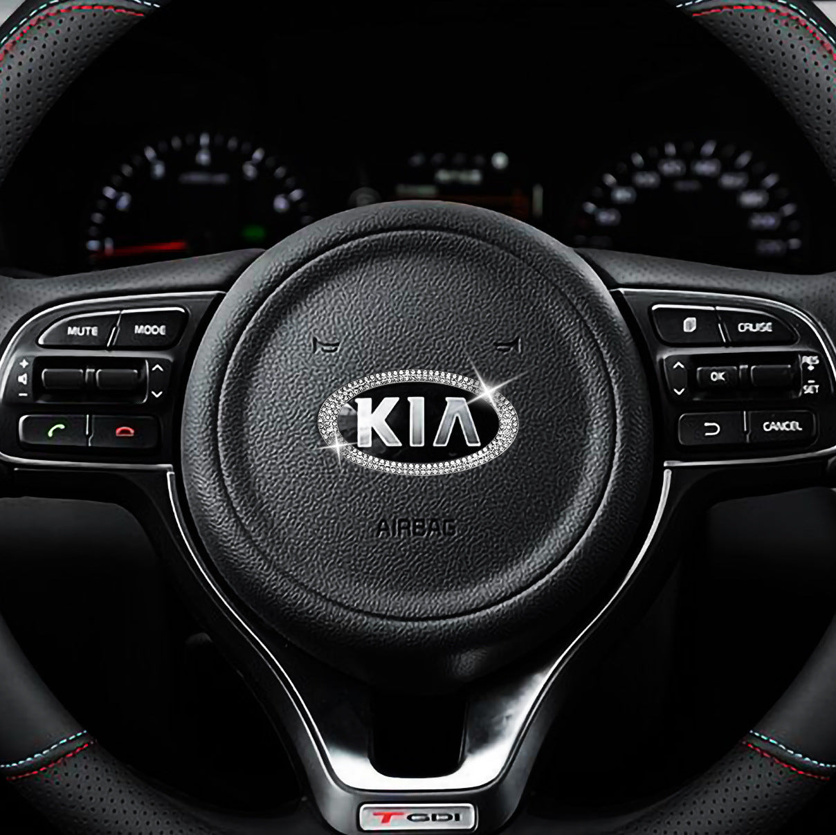 Kristály kormánykerék matrica