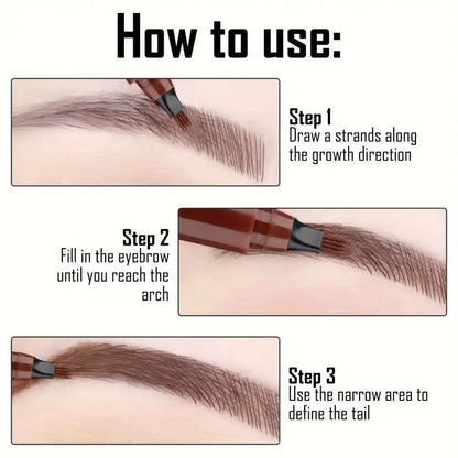 💞 Vásárolj 1-et, kapsz 1-et ingyen 💞 2024-es négyfejű szemöldökceruza, rendkívül vízálló és izzadságálló