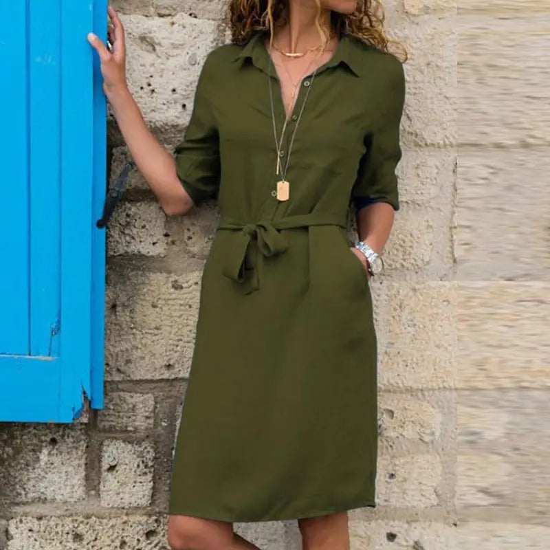 Lezser térdig érő ingruha