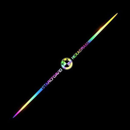 3D színes lézerfényvisszaverő autómatricák 4 db