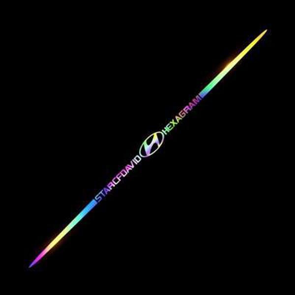 3D színes lézerfényvisszaverő autómatricák 4 db