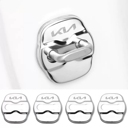 Forró Akció ✨50% Kedvezmény ✨Rozsdamentes Acél Korróziógátló Autó Ajtózár Védőburkolat 🔥4 db 🔥