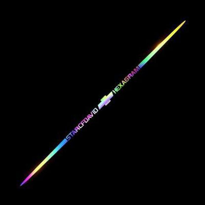 3D színes lézerfényvisszaverő autómatricák 4 db