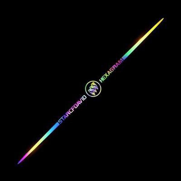 3D színes lézerfényvisszaverő autómatricák 4 db