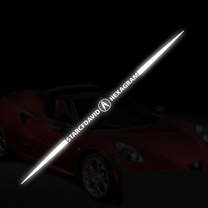 3D színes lézerfényvisszaverő autómatricák 4 db