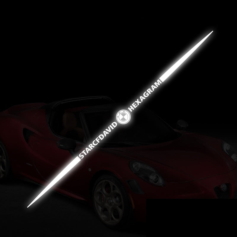 3D színes lézerfényvisszaverő autómatricák 4 db