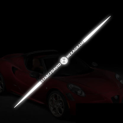 3D színes lézerfényvisszaverő autómatricák 4 db