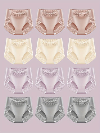 【Vásároljon 6-ot, kap 6-ot ingyen】Pamut, higroszkópos, antibakteriális, magas derekú karcsúsító fehérnemű