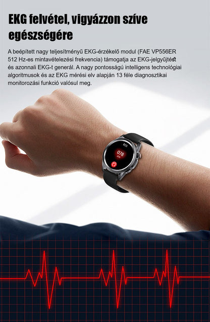 Vércukorszint mérésére szolgáló óra acélszíjjal