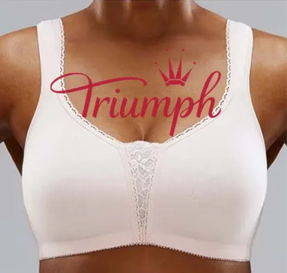 👙TRIUMPH - [3 db] 🔥50% kedvezmény nagyméretű szexi csipke fehér melltartóból