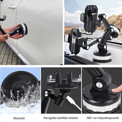 Szívókorongos autós telefontartó