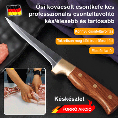 Egy vágás a csontból! Német éles kés könnyen eltávolítja a csontokat.