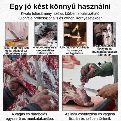 Egy vágás a csontból! Német éles kés könnyen eltávolítja a csontokat.