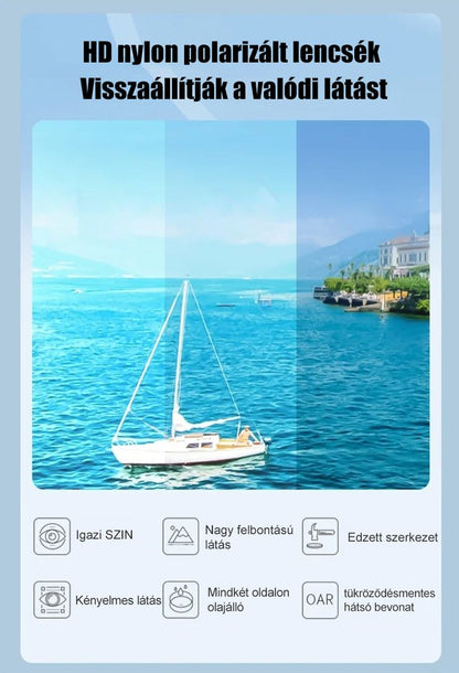 Könnyű luxus gradiens arany keretes napszemüveg
