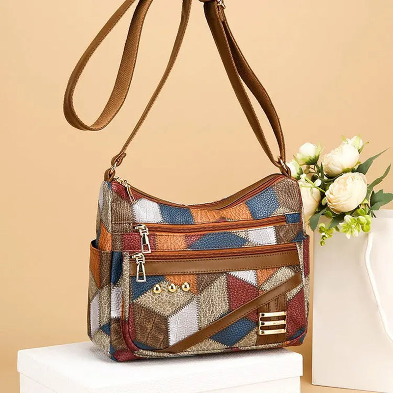 👜Új divatos válltáska puha PU bőrből, hozzáillő színben.